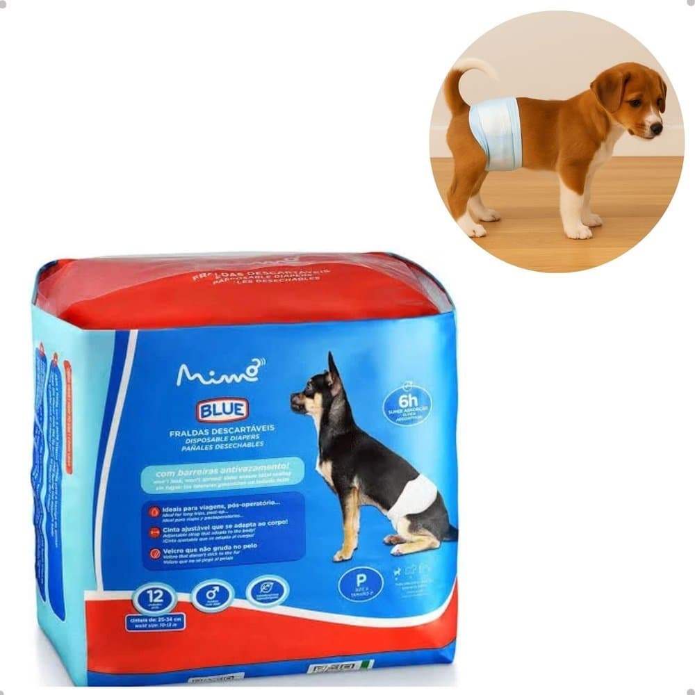 Fralda Higienica Blue Macho G - 12Pcs