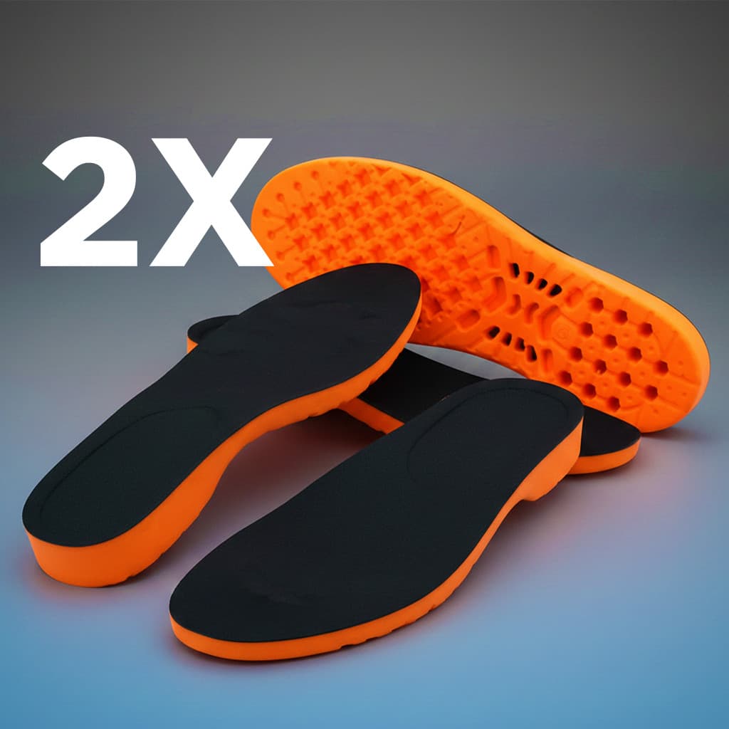 Kit 2 Pares De Palmilhas Gel Anatômica Ortopédica P/ Esporão Alivia Dores Nos Pés Horas de Trabalho