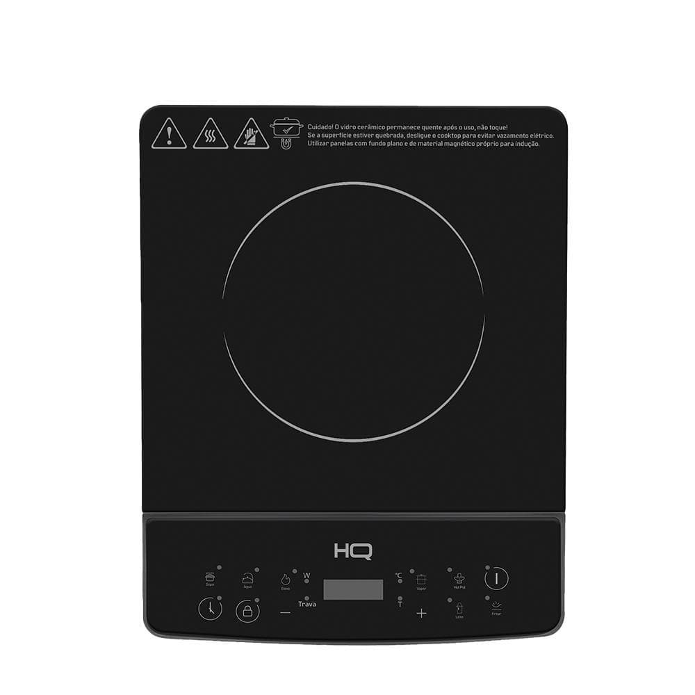 Cooktop de Indução HQ 1 Boca Portátil 1200W Preto HQ-IDS2001 127V
