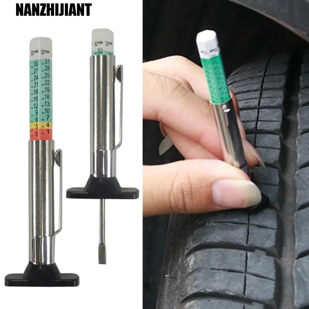 NANZHIJIANT Medidor De Profundidade Do Piso Pneu De Carro , Marca De Em Aço Inoxidável 25 Mm Caneta De Medição De