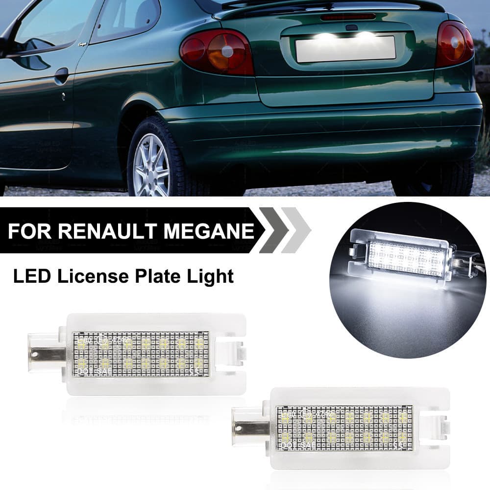 Para Renault Megane 1 MK1 Cênica LED Luz Da Placa De Licença Clio 1 MK1 2 MK2 Twingo Lâmpadas Identificação OEM # : 7700
