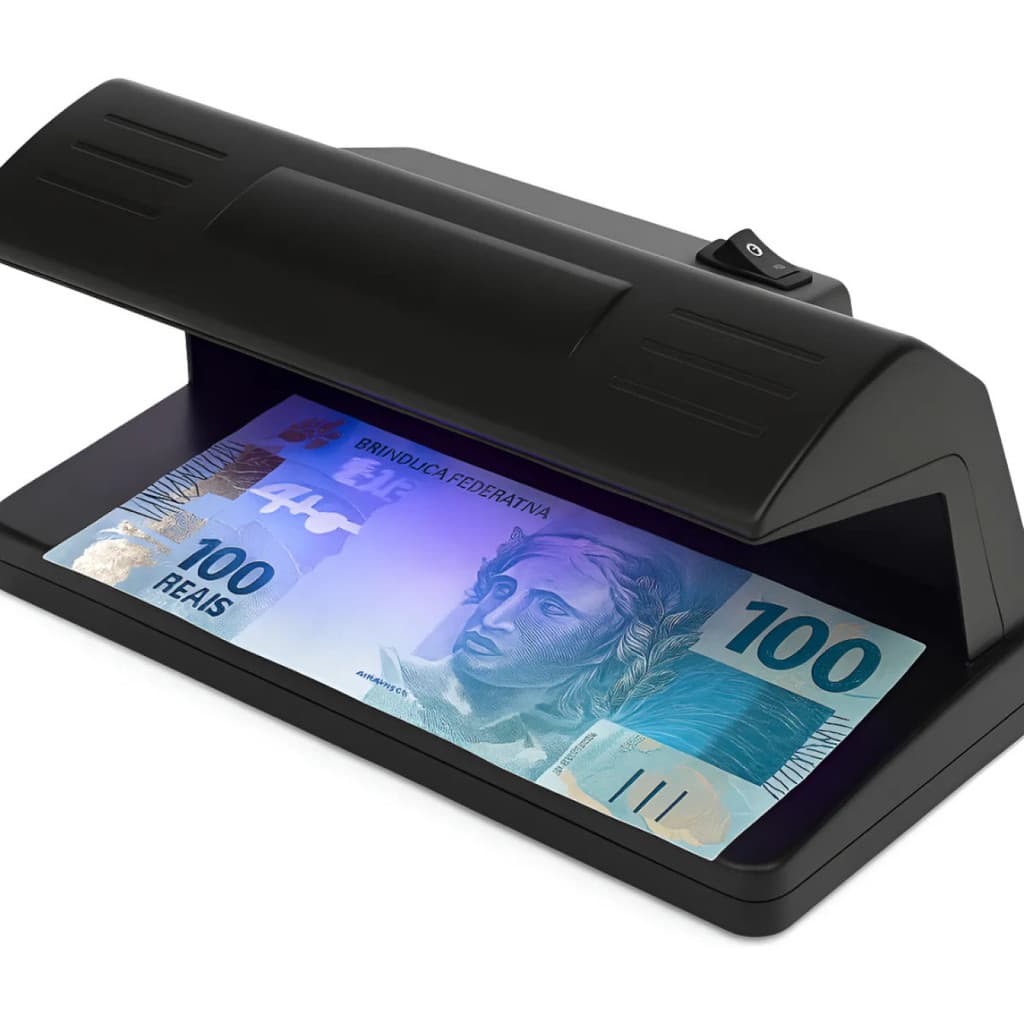 Detector de Notas Falsas Portátil UV | Identificador de Cédulas Dinheiro Falso Antifraude