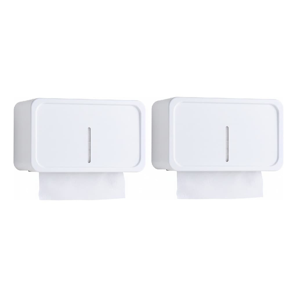 Kit 02 Toalheiros Porta Papel Toalha Interfolha Parede