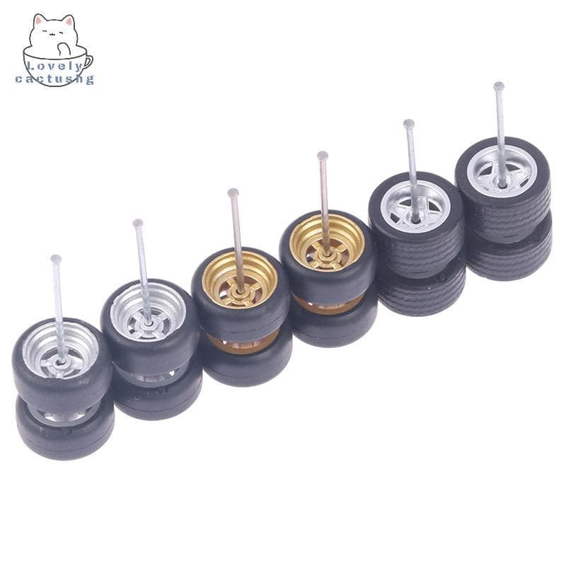 lovelycactushg 1/64 Rodas Para Hotwheels Com Modelo De Pneu De Borracha Carro Peças Modificadas Brinquedos Power RefitCa