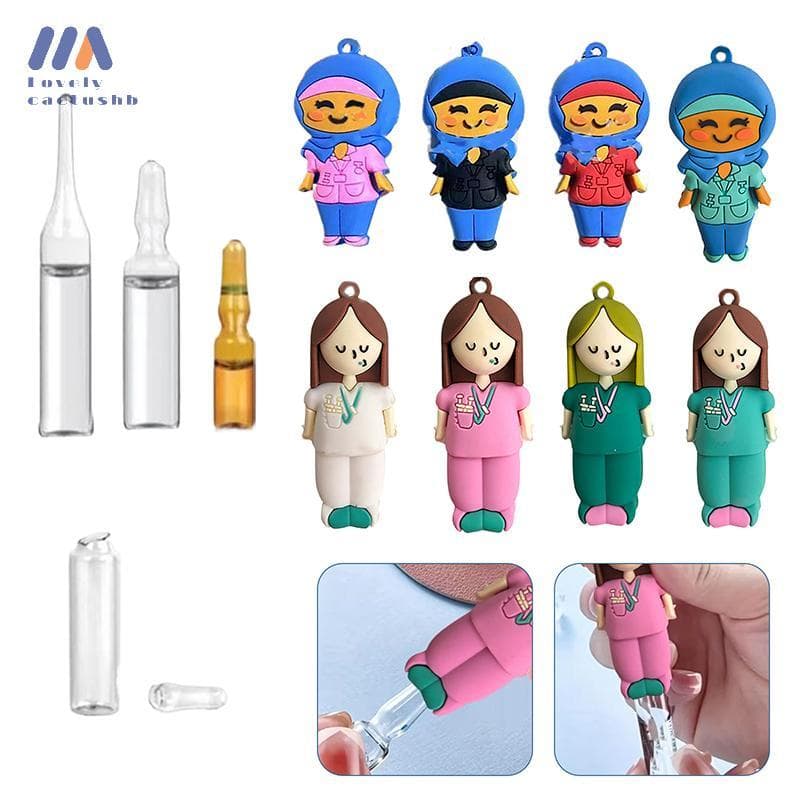 lovelycactushb Abridor De Garrafas De Ampola Médica Em Forma De Desenho Animado Fofo Enfermeira Médico Cortador De Borra