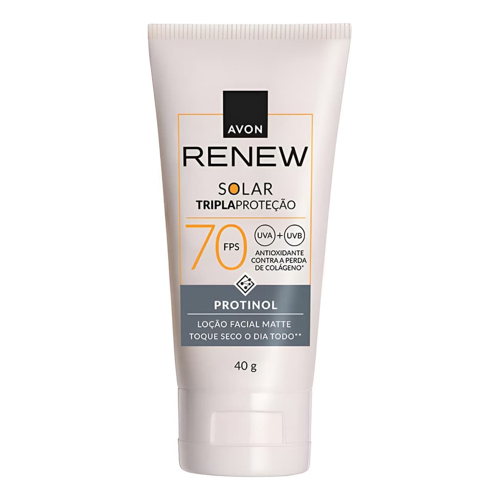 Avon Protetor Solar Renew Fps70 Com Protinol 40g