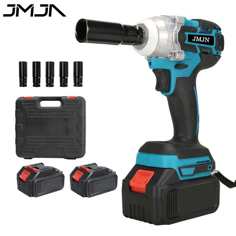 Parafusadeira Furadeira e Chave de Impacto 48V Sem Fio com 2 Baterias Soquetes e Maleta