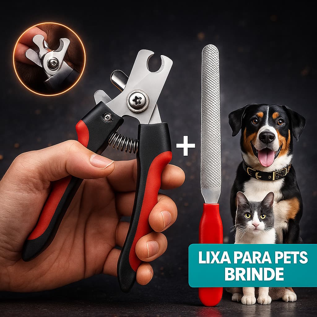 Cortador de Unhas Pet Tesoura Profissional para Cães e Gatos Porte Médio e Grande 1705