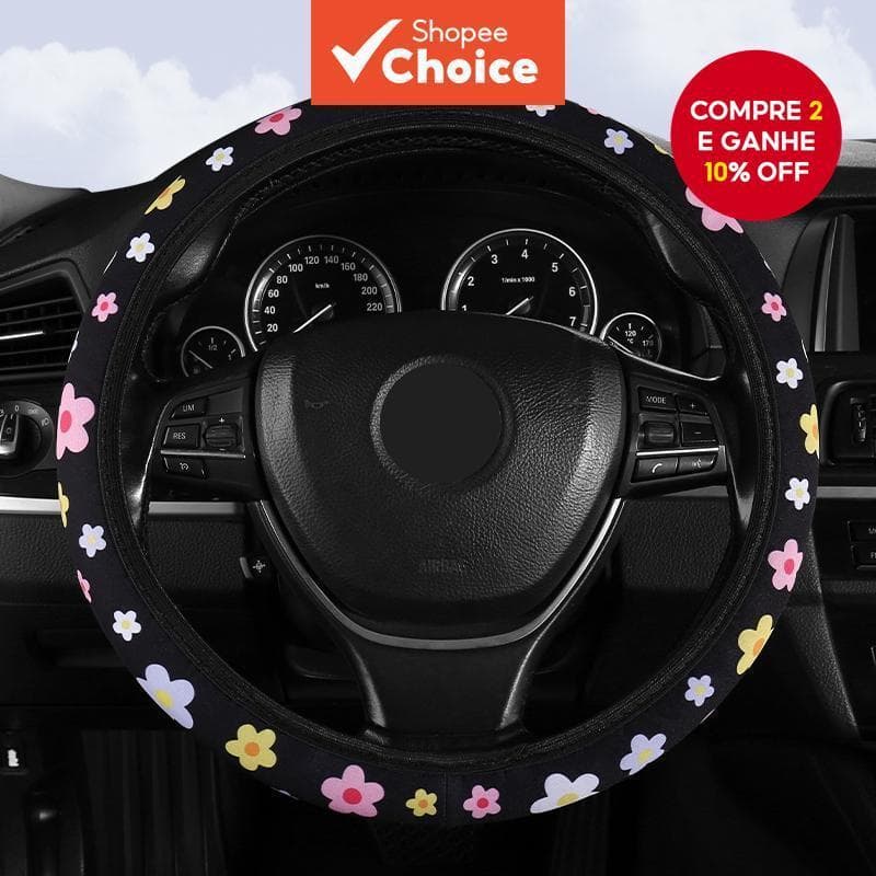 Capa Luxuosa Para Volante Soft Touch-Ajuste Universal , Fácil Instalação , Todas As Estações