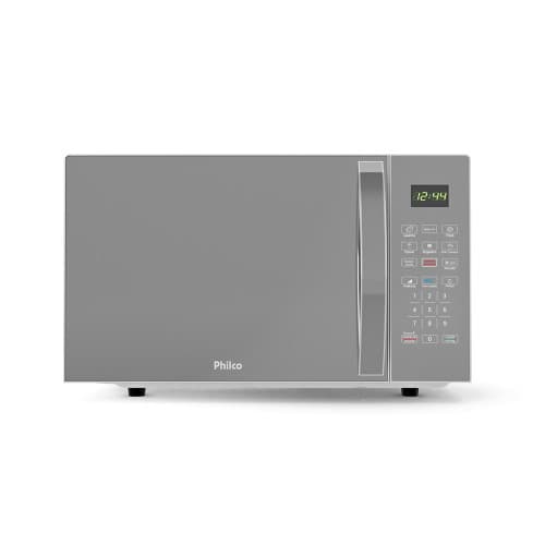 Microondas Philco 28L PMO30S Espelhado 1100w com Função Tira Odor
