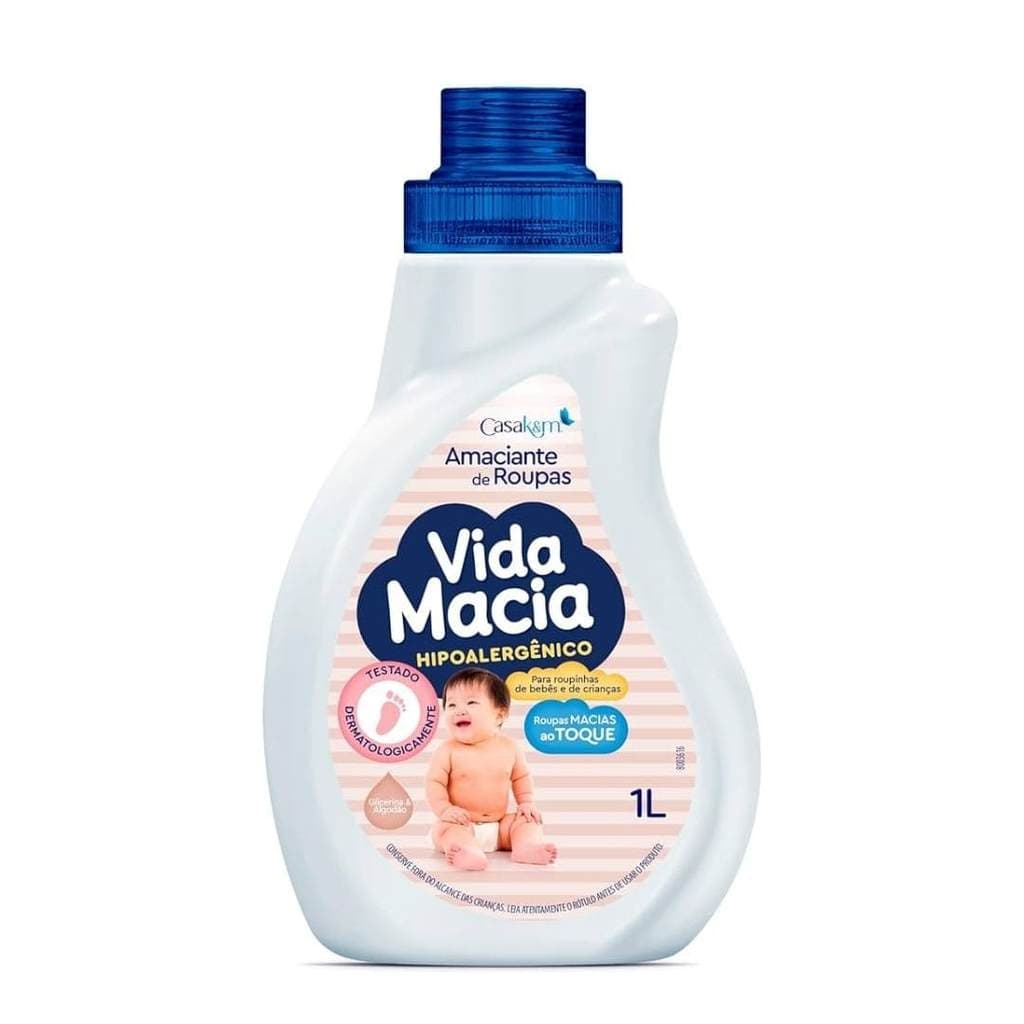 AMACIANTE GLICERINA E ALGODAO 1L VIDA MACIA