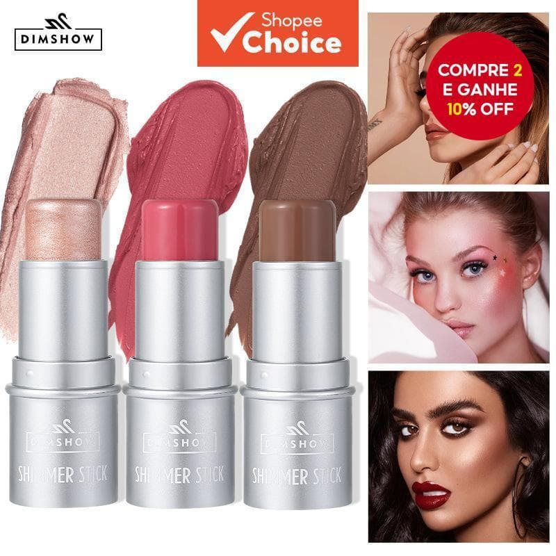 Destaque Stick de Contorno Stick Brilhante Modificação do Contorno Stick de Sombra deitado Bicho-da-seda Tridimensional