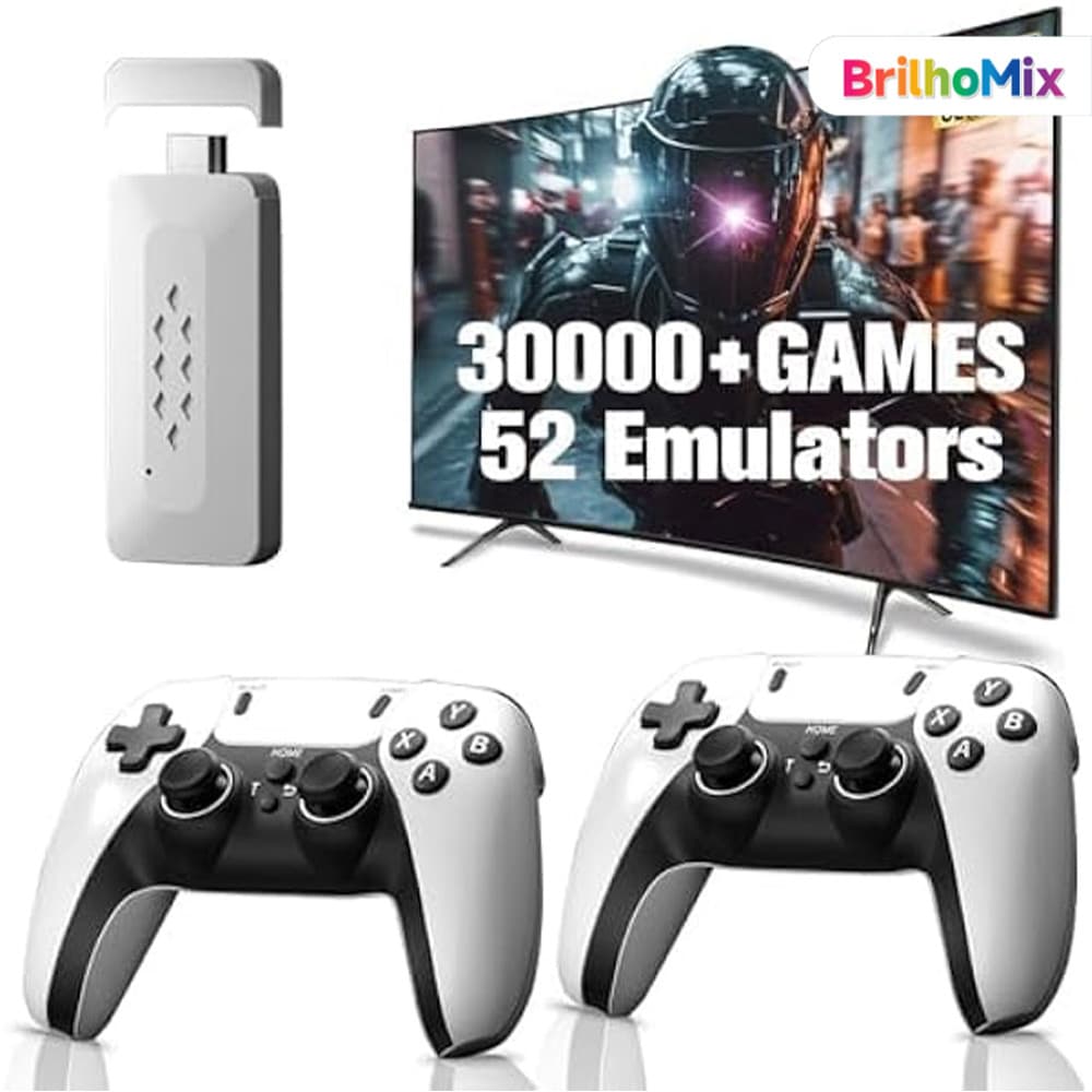 Console sem fio e portátil Console de jogos 4K com controle retrô