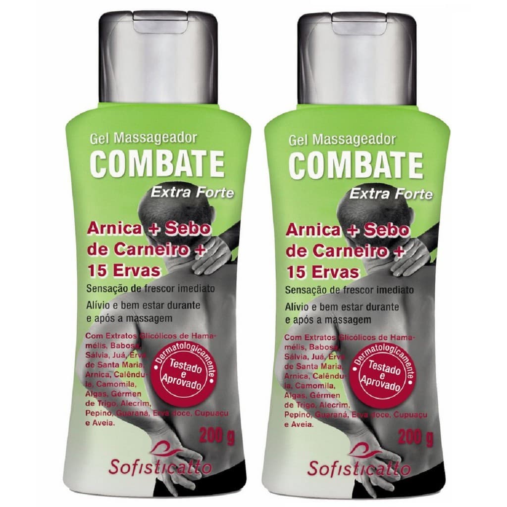 Gel P/ Massagem - Combate Dores Musculares nas pernas pés e coluna com arnica- Extra Forte