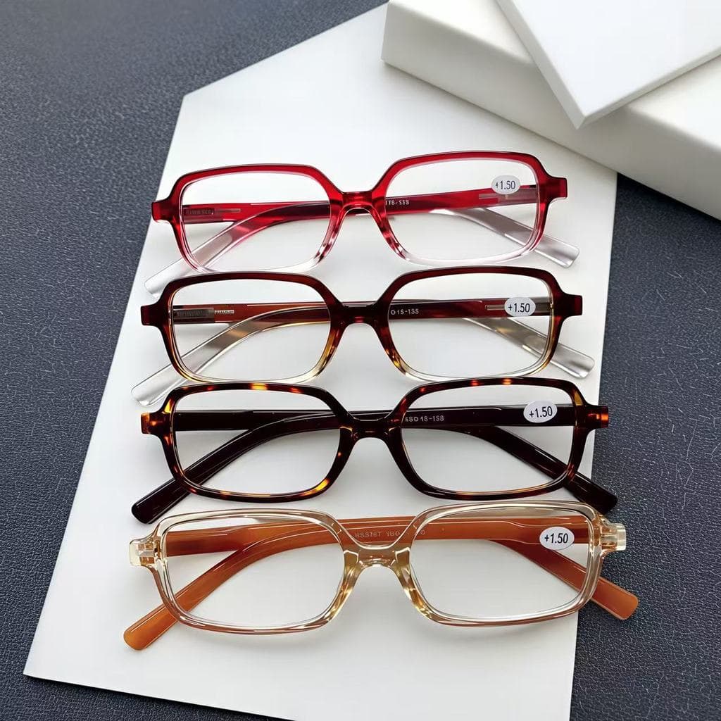 Óculos de grau leitura para perto Retro Retangular Pequeno Quadro masculino feminino unisex H2167