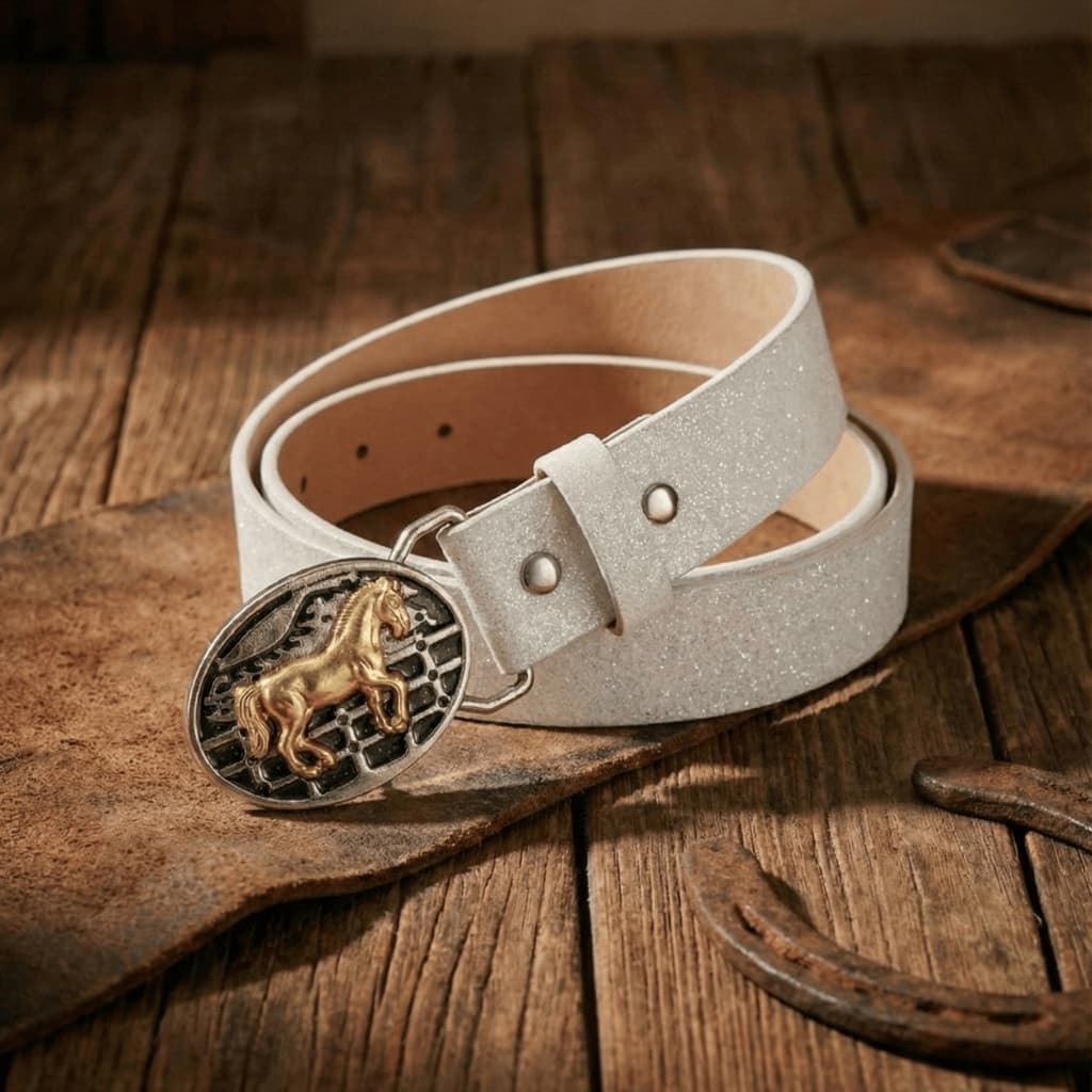 Lançamento Cinto Infantil Feminino Boiadeira Country Rodeio Fivela Tendência Brilhante 90cm