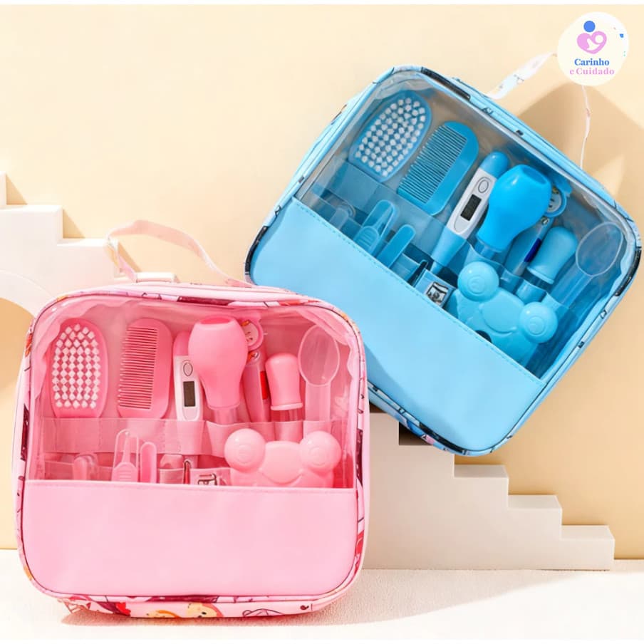 Kit Completo de Cuidados para Bebês - 13 Peças + Higiene de Unhas com 5 Peças