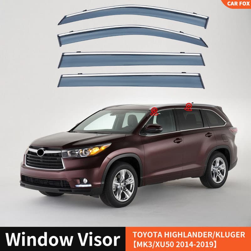 Adequado Para Toyota Hanlan Motor Janela De Carro Lateral HIGHLANDER Viseira De Venda Quente Em Estoque
