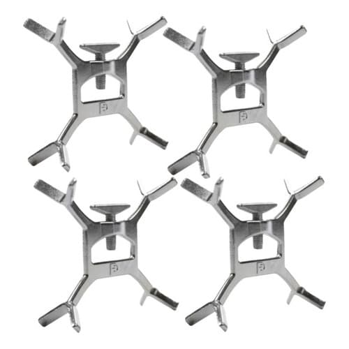 Suporte Para Espeto 4 Peças Trava Espeto Regulável 4 Lados