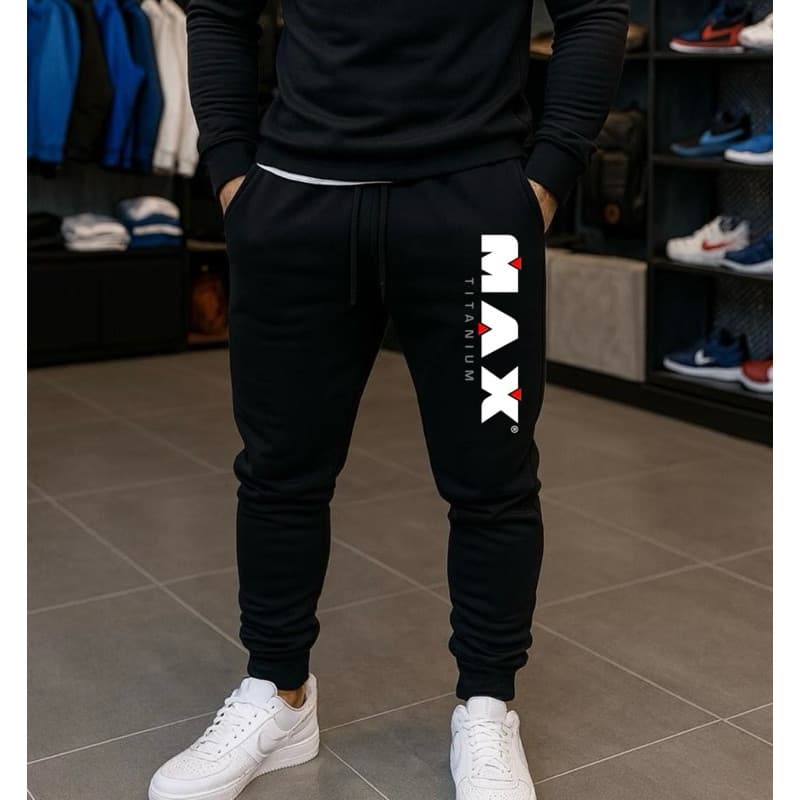 Calça Moletom Flanelado Unissex Confortável Estilo Jogger Casual MAX TITANIUM esportiva Softwear lançamento Envio rápido