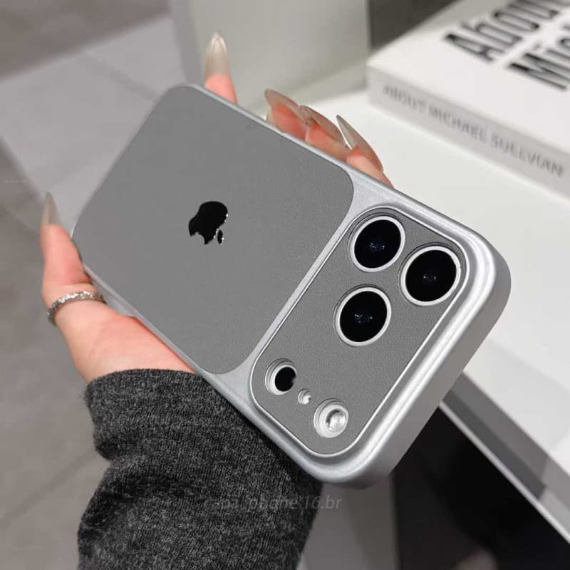 Nova Capa Rígida À Prova De Choque De material De Couro É Adequada Para iPhone 17 Pro Max , 16 , 15 , 14  , 13 , 12 ,11