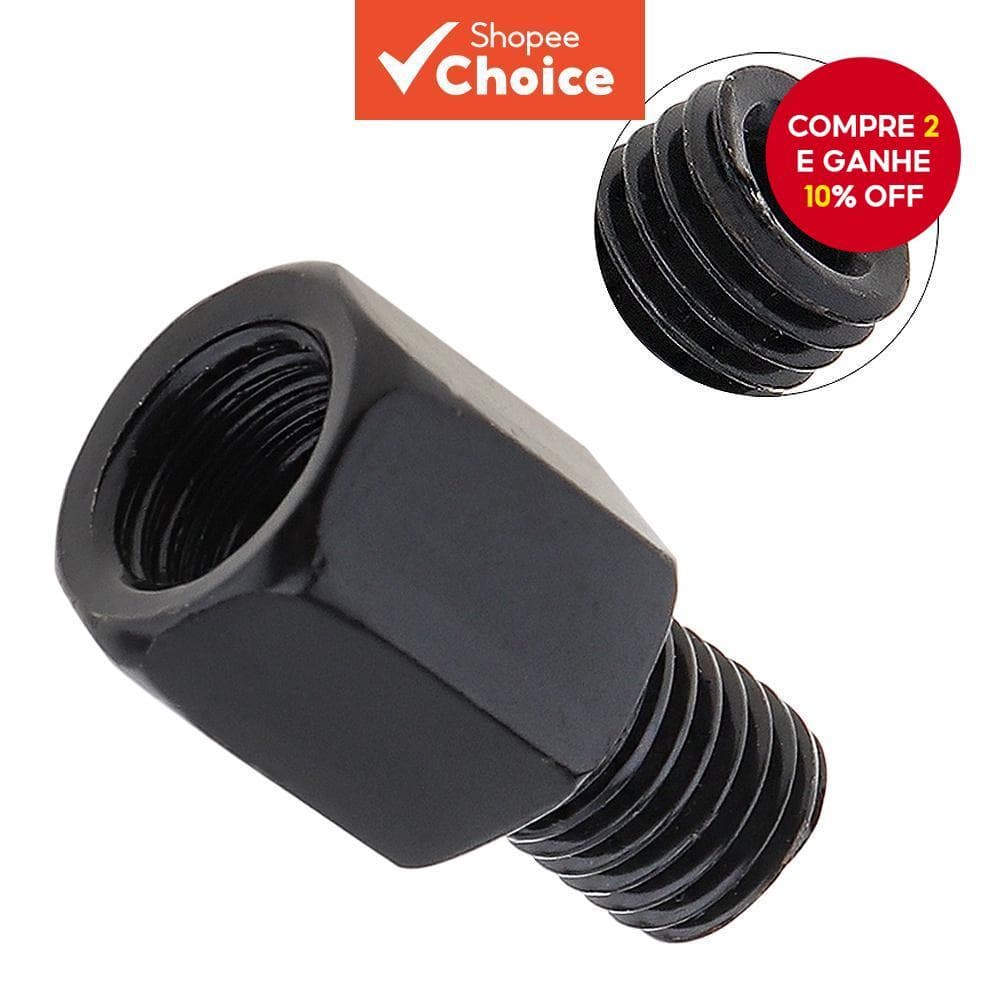 Adaptador De Parafuso Para Espelho Retrovisor De Motocicleta 10mm No Sentido Horário De Conversão