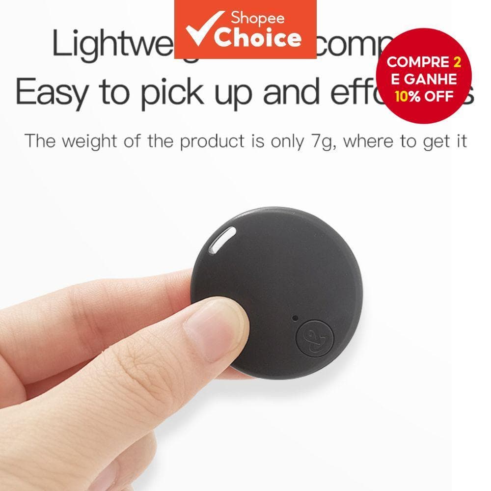  Novo rastreador circular Bluetooth compatível com iOS/Android, alarme Bluetooth de 15 m, localização no app para pets e