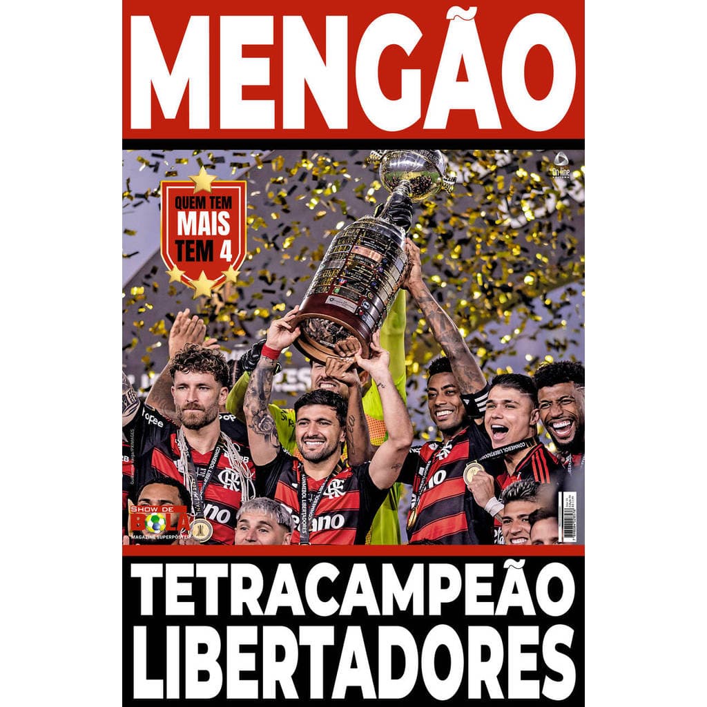 Show de Bola Magazine SuperPôster - Campeão Libertadores 2025 - Flamengo
