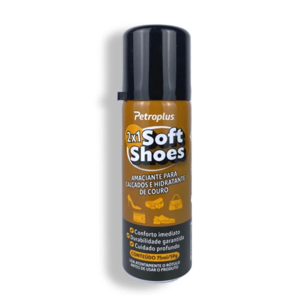 Soft Shoes Amaciante Laceador e Hidratante De Couro Sapato, Cinto, Jaqueta 75ml Petroplus