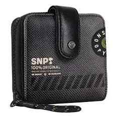 Carteira Feminina Snoopy Pequena Casual Urbano Preto