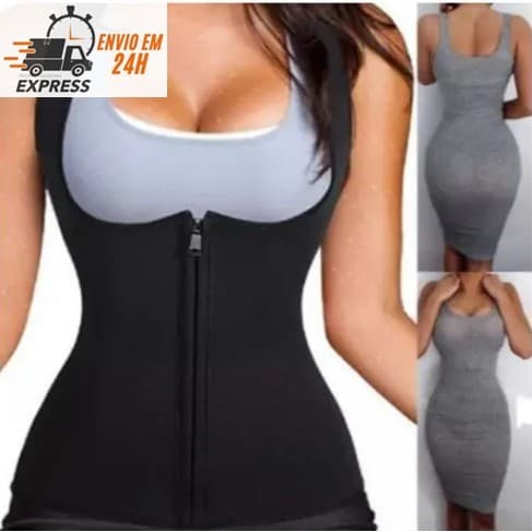 Cinta Modeladora Dupla Ajustável Feminina Alça Reduz e Afina Cintura LED SOLAR