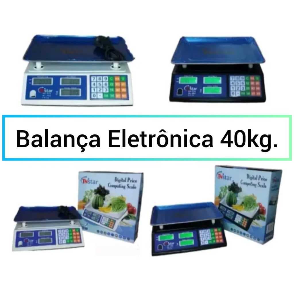 Balança Eletrônica Digital Bivolt 110V/220V 40KG