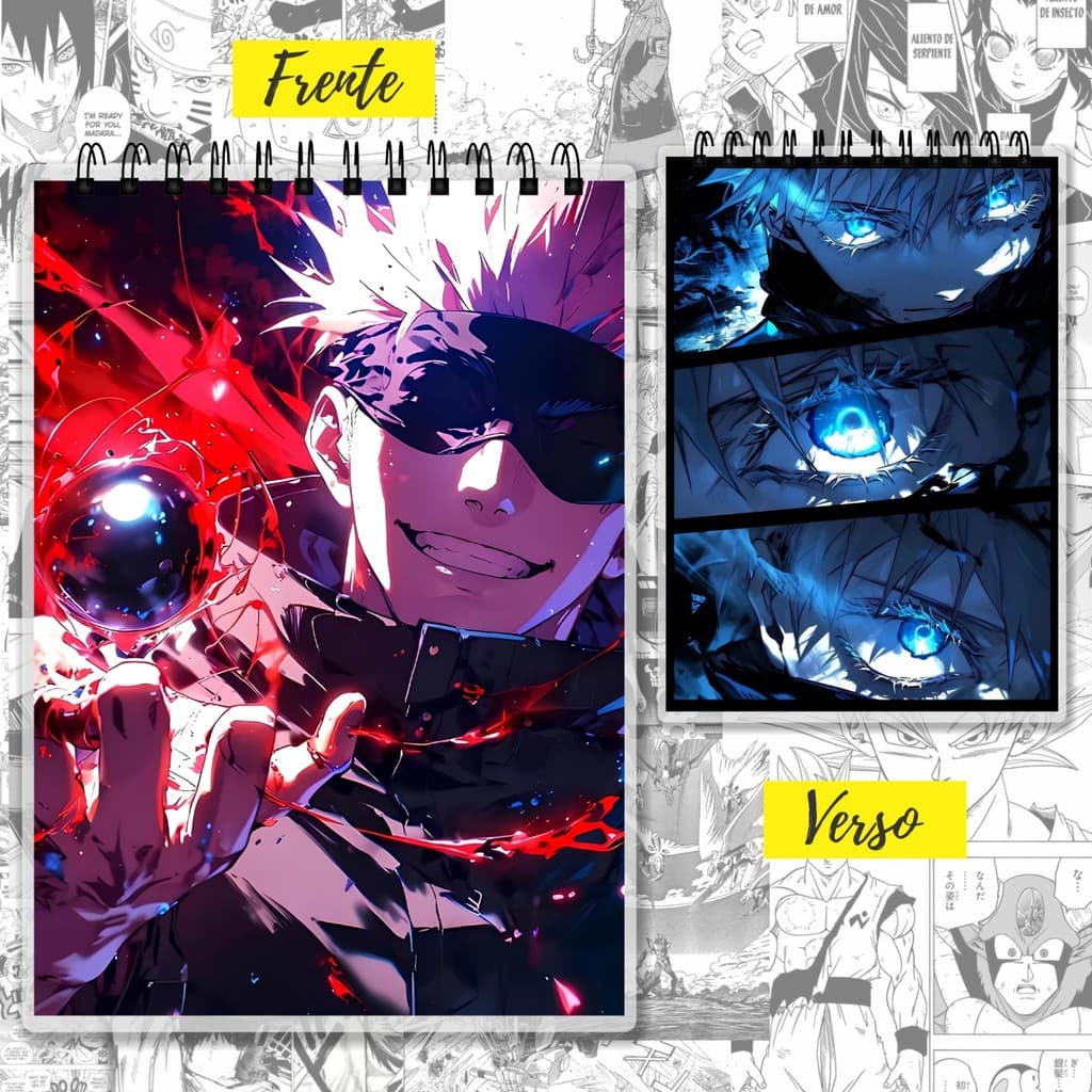 Sketchbook A4 Crystal Liner Anime Mangá Aquarela Esboço Pintura 180g 30 Folhas A4 Jujutsu kaizen Demon Slayer Apotecária