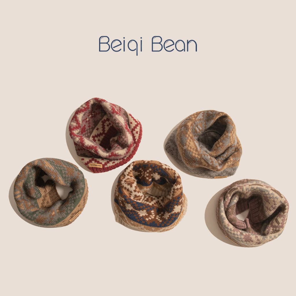 Cachecol infantil outono inverno engrossado quente gola de malha masculino feminino bebê à prova de vento pescoço proteç