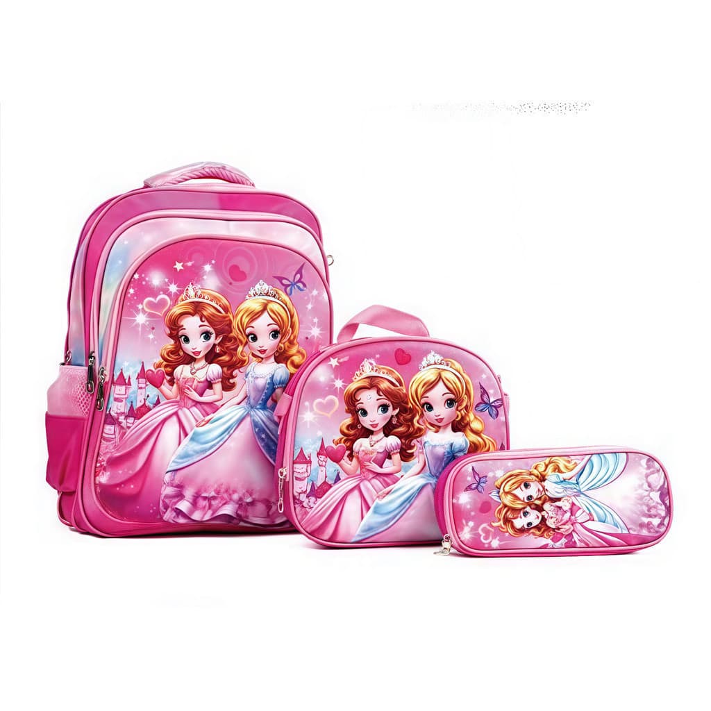 Material escolar infantil lancheira caixa impressa em 3D menina com lâmpada  ANJGG