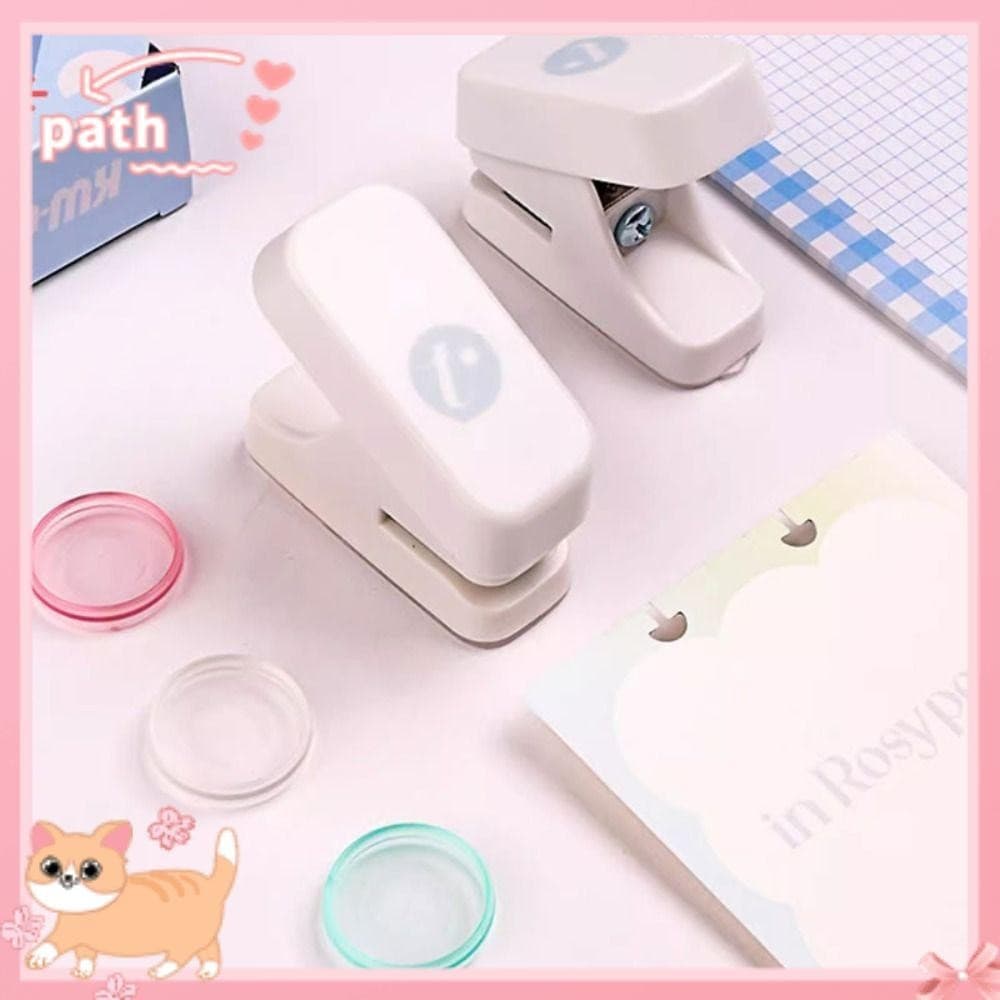 Perfurador De Furo PATH , Cogumelo Artesanal DIY , Cortador De Ligação De Anel De Disco De Scrapbooking Único