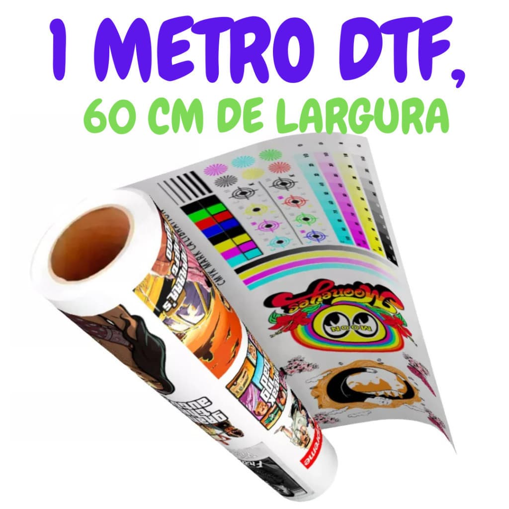 Dtf Impressão.Qualidade I3200 Para Estamparia Blusas Qualquer Tecido etc. 1 METRO por 60 CM Envio 24h