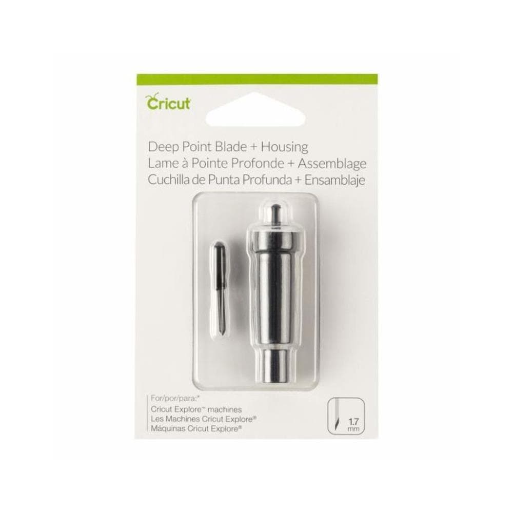 Lâmina de Corte Profundo Cricut + Suporte, preto. 