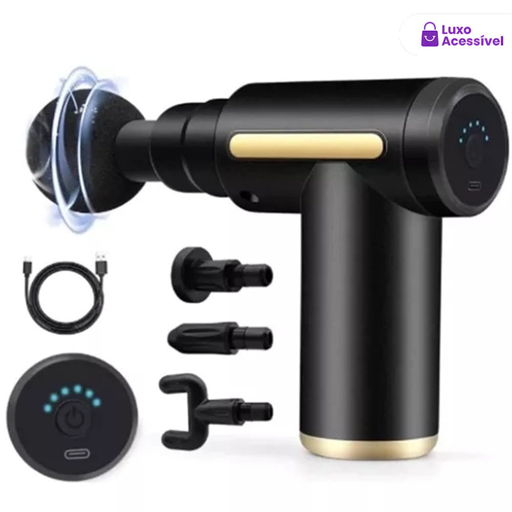 Portátil Profissional Massageador Elétrico Alta Frequência Muscular Pistola Massagem Gun
