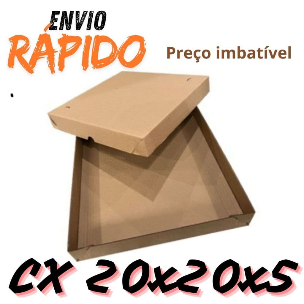 10 Caixa Para Doces E Salgados Delivery 20x20x5cm (Parda)