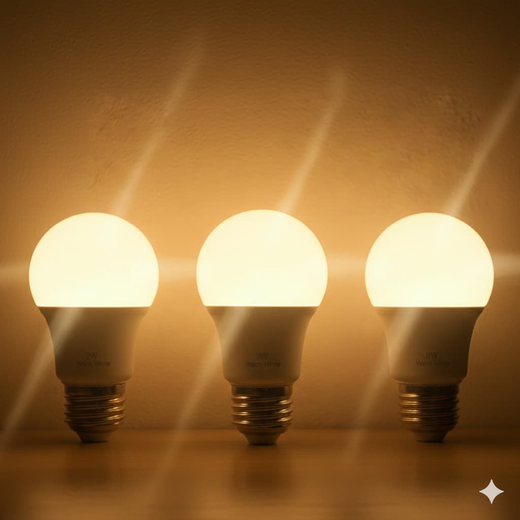 Kit 3 lâmpada de led amarela / iluminação/ lâmpada amarela / 9W 3000k Bivolt / lâmpadas de led