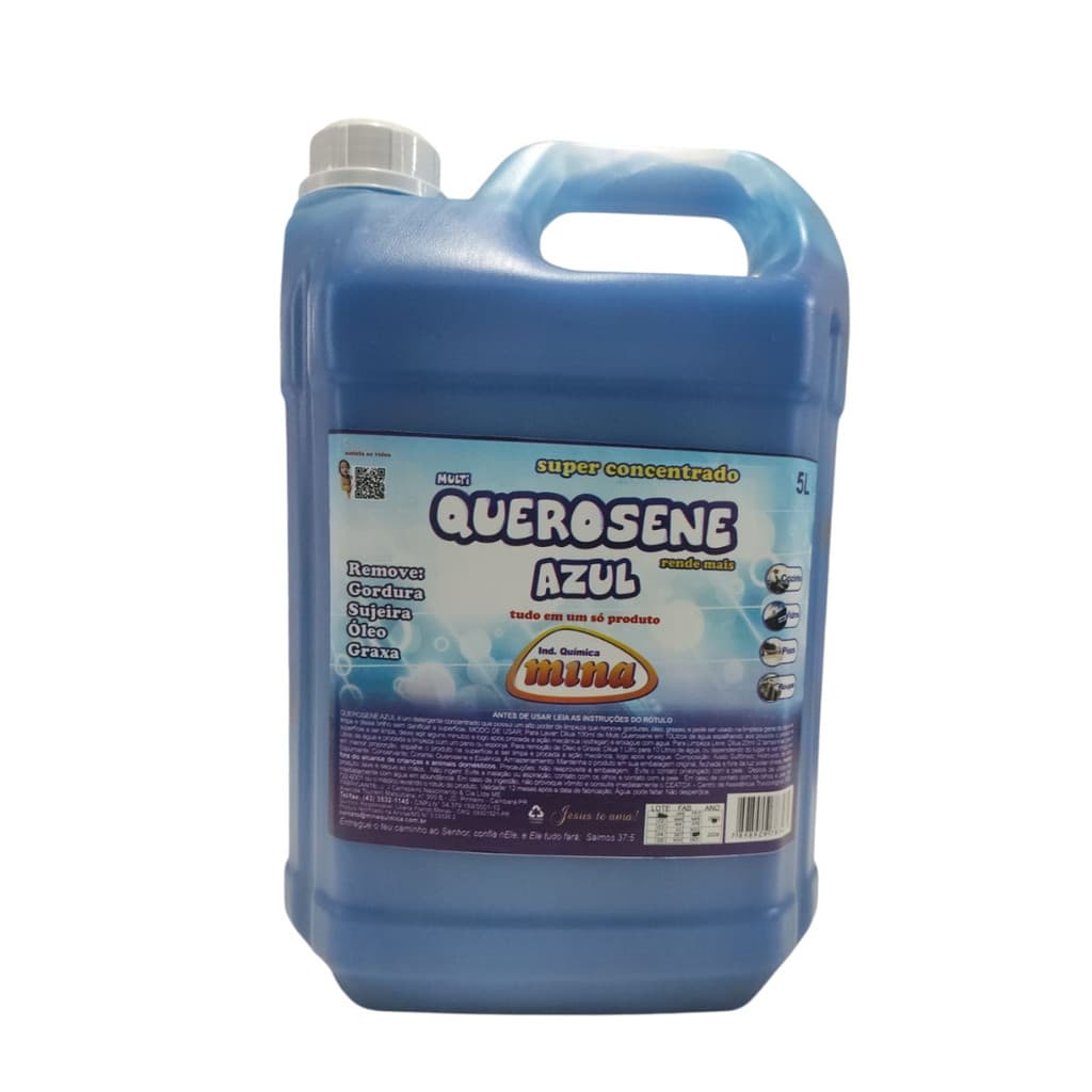 SABAO DE QUEROSENE AZUL LAVA ROUPA E LIMPA  E DÁ BRILHO # CASA LIMPINHA 5 LITRO