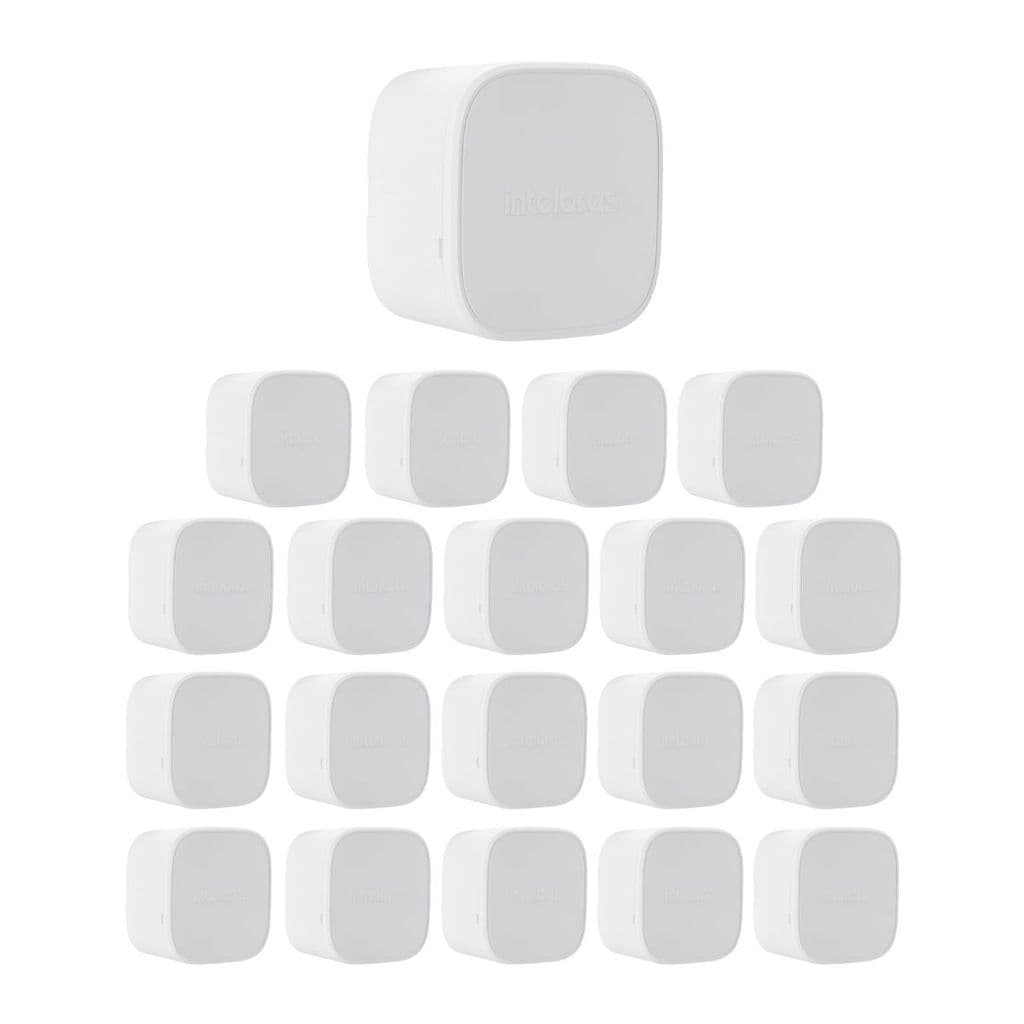 Kit 20 Caixas de Passagem Plástica Câmeras Bullet/Dome Interno VBOX 1000 Mini Intelbras