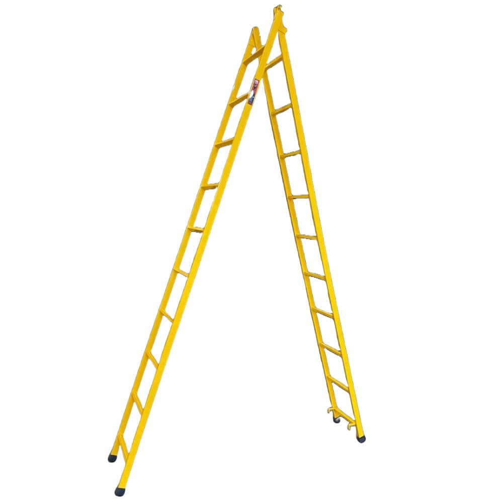 Escada Extensiva 10/20 Degraus 5,25 metros Multifuncional 3 em 1 em Aço