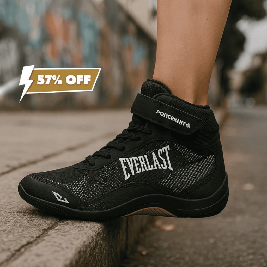 Botinha Everlast Unissex para Academia, Musculação e Corrida