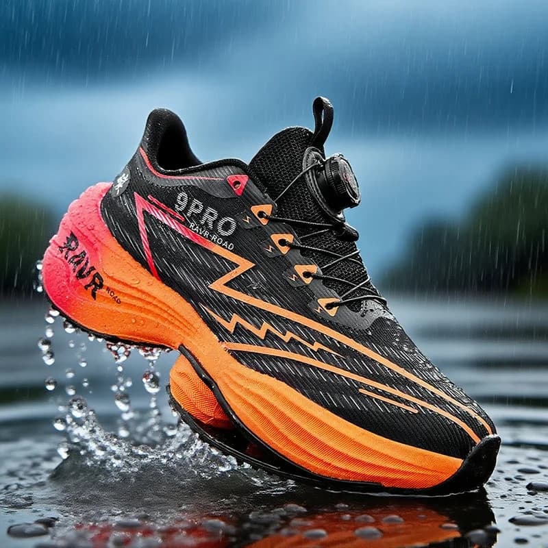 Tênis De Corrida Masculino Com Placa De Carbono | Almofada De Espuma Leve Antiderrapante Moda Impressa Atlético