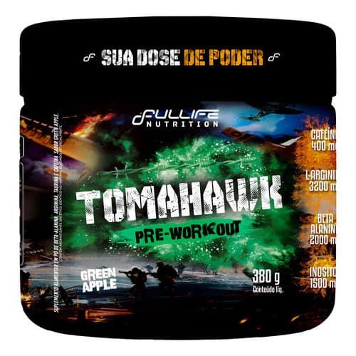 Pré Treino Tomahawk 380g Fullife Alta Performance