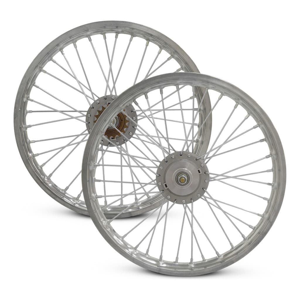 Roda Traseira E Dianteira Aro 17 Mobilete E Bikelete - Par