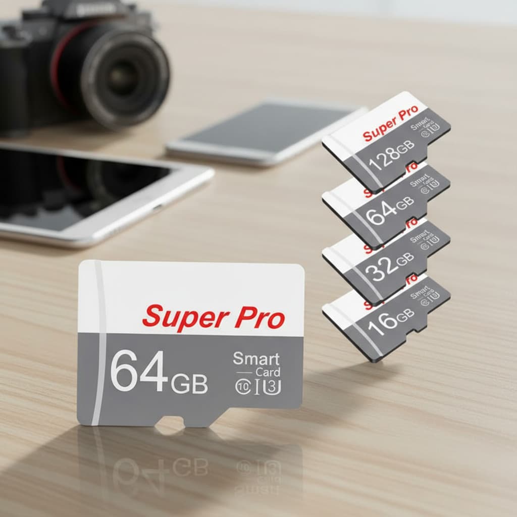 Micro Cartão TF/SD 128GB/64GB/32GB/16GB/8GB Classe 10 Alta Velocidade para Celulares, Computadores, Câmeras -