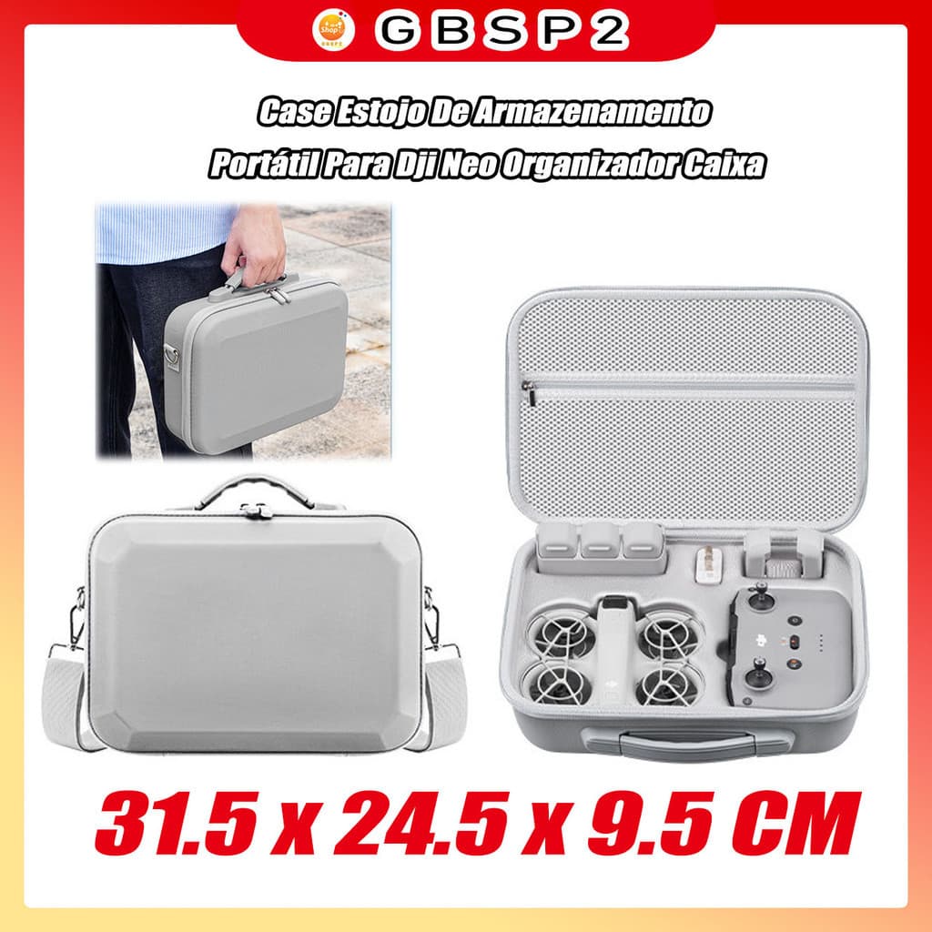 Case Estojo De Armazenamento Portátil Para Dji Neo Organizador Caixa À Prova De Choque Capa Protetora Remote